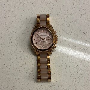 Michael Kors Gold and Pink Watch